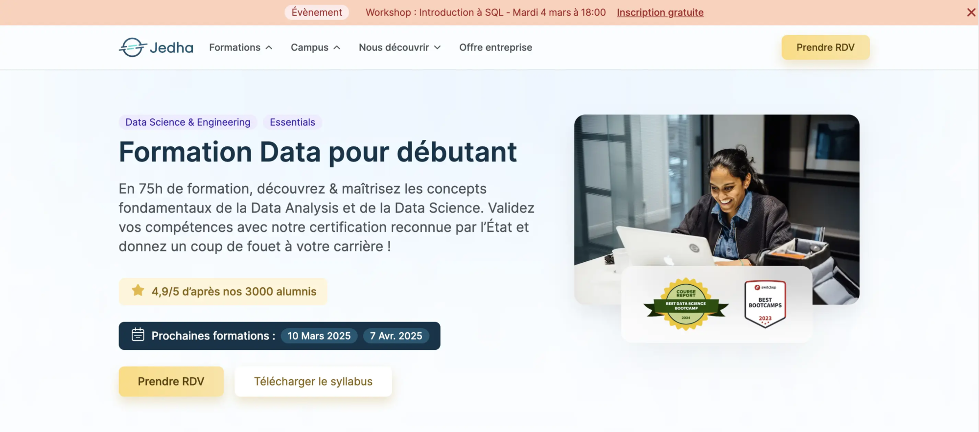 Jedha - une formation DATA à Paris avec Excel