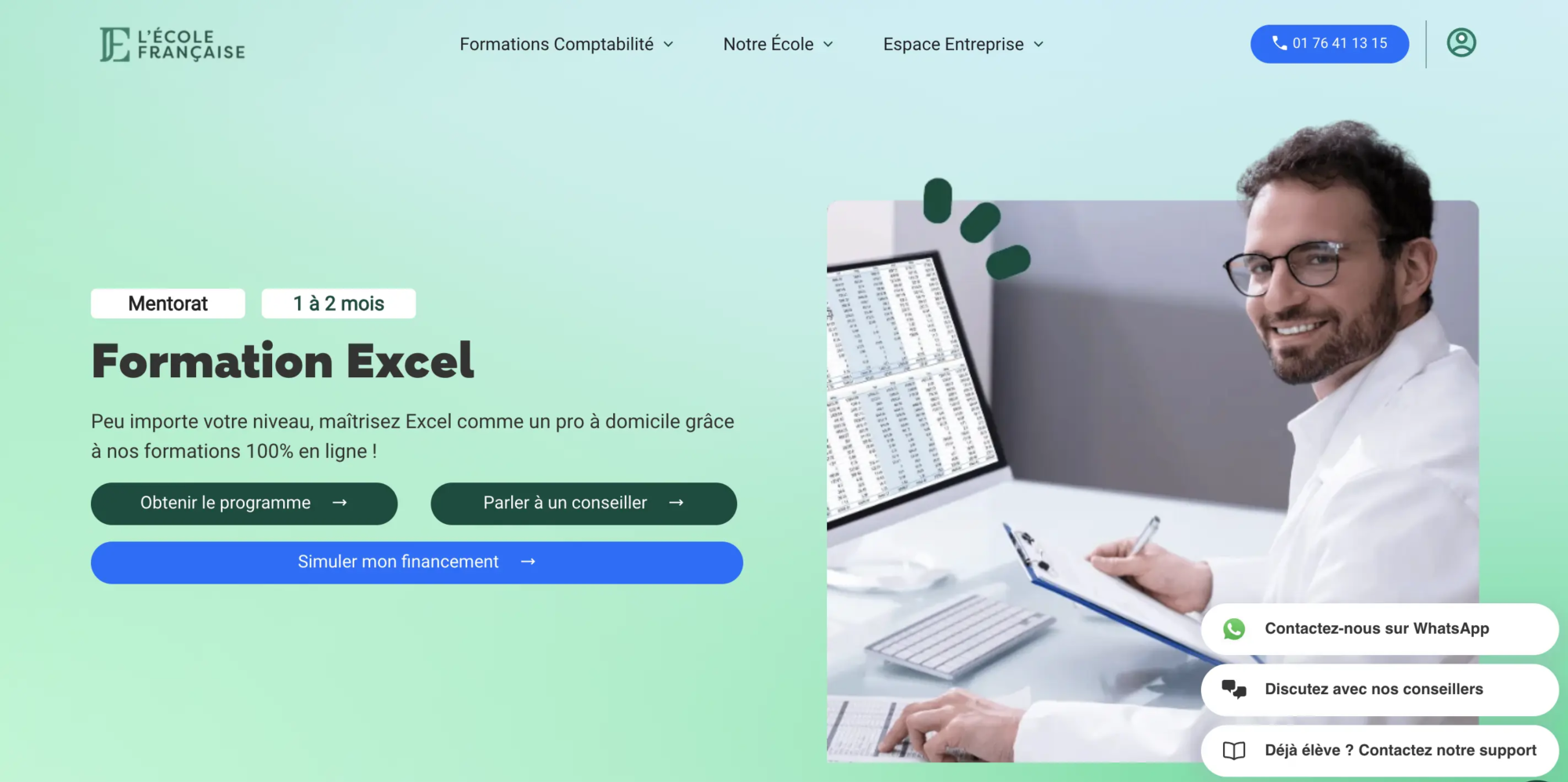 L'école française - top 2 formation Excel à Paris
